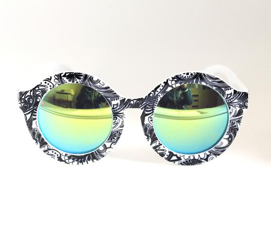 2015新款欧美明星同款圆形墨镜 镜子镜片男女士太阳镜 礼品眼镜